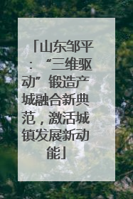 山东邹平：“三维驱动”锻造产城融合新典范，激活城镇发展新动能