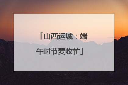 山西运城：端午时节麦收忙