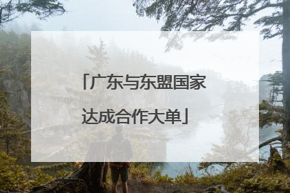 广东与东盟国家达成合作大单