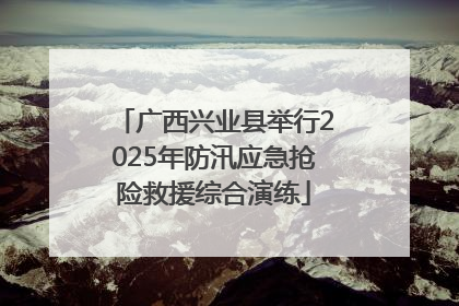 广西兴业县举行2025年防汛应急抢险救援综合演练