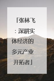 张林飞：深耕实体经济的多元产业开拓者