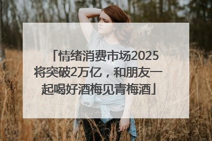 情绪消费市场2025将突破2万亿，和朋友一起喝好酒梅见青梅酒