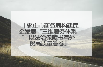 枣庄市商务局构建民企发展“三维服务体系” 以法治保障书写外贸高质量答卷