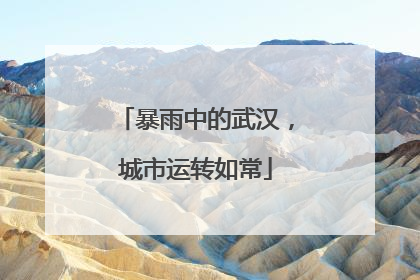暴雨中的武汉，城市运转如常