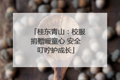 桂东青山：校服捐赠暖童心 安全叮咛护成长