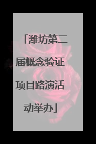 潍坊第二届概念验证项目路演活动举办