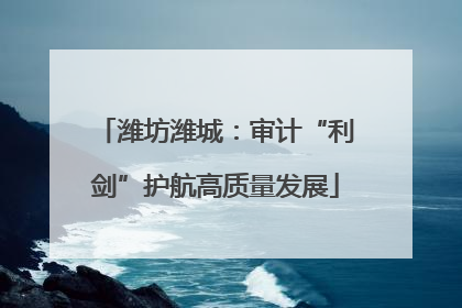 潍坊潍城：审计“利剑”护航高质量发展
