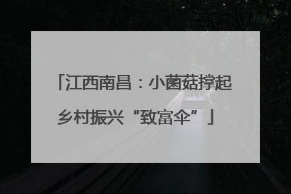 江西南昌：小菌菇撑起乡村振兴“致富伞”