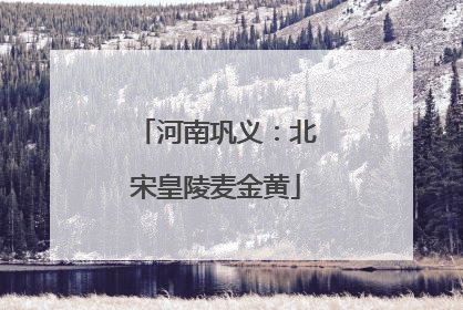 河南巩义：北宋皇陵麦金黄