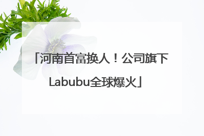 河南首富换人！公司旗下Labubu全球爆火