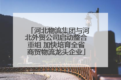 河北物流集团与河北外贸公司启动整合重组 加快培育全省商贸物流龙头企业