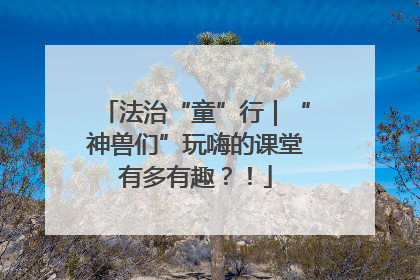 法治“童”行｜“神兽们”玩嗨的课堂有多有趣？！