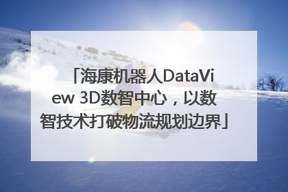 海康机器人DataView 3D数智中心，以数智技术打破物流规划边界