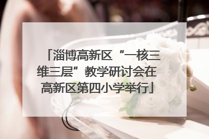 淄博高新区“一核三维三层”教学研讨会在高新区第四小学举行
