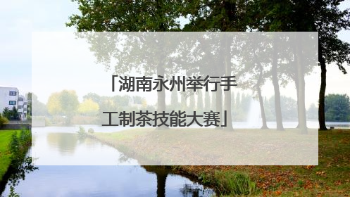 湖南永州举行手工制茶技能大赛