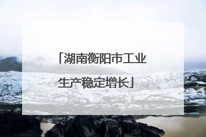 湖南衡阳市工业生产稳定增长