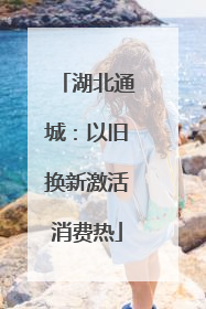 湖北通城：以旧换新激活消费热