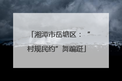 湘潭市岳塘区：“村规民约”舞蹁跹