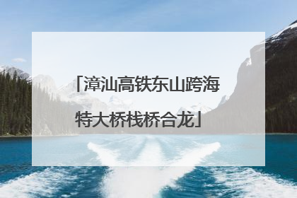 漳汕高铁东山跨海特大桥栈桥合龙