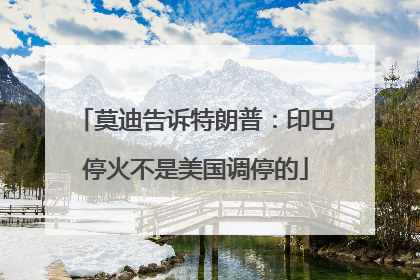 莫迪告诉特朗普：印巴停火不是美国调停的