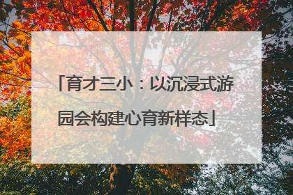育才三小：以沉浸式游园会构建心育新样态