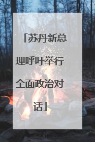 苏丹新总理呼吁举行全面政治对话
