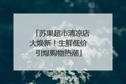 苏果超市清凉店大焕新！生鲜低价引爆购物热潮