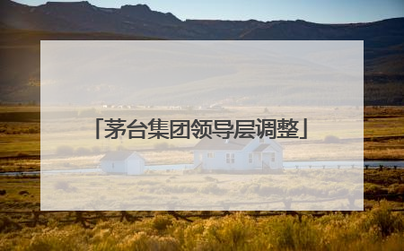 茅台集团领导层调整