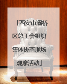 西安市灞桥区总工会组织集体协商现场观摩活动