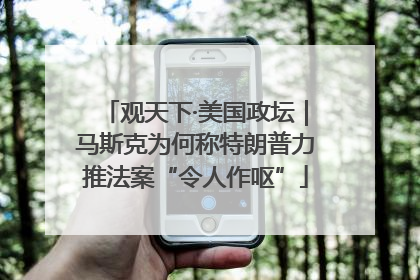 观天下·美国政坛｜马斯克为何称特朗普力推法案“令人作呕”