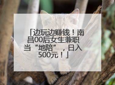边玩边赚钱！南昌00后女生兼职当“地陪”，日入500元！