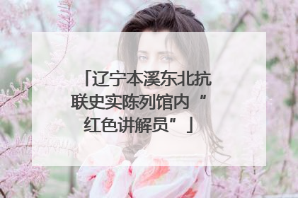 辽宁本溪东北抗联史实陈列馆内“红色讲解员”