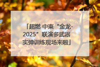 超燃 中柬“金龙-2025”联演多武器实弹训练现场来啦