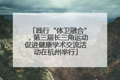 践行“体卫融合”，第三届长三角运动促进健康学术交流活动在杭州举行