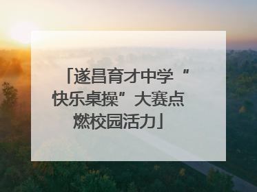 遂昌育才中学“快乐桌操”大赛点燃校园活力