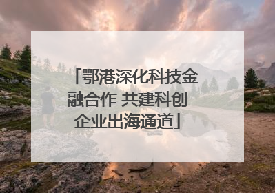 鄂港深化科技金融合作 共建科创企业出海通道