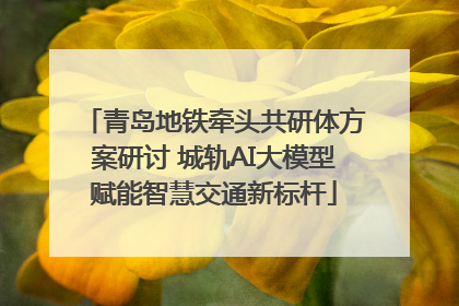 青岛地铁牵头共研体方案研讨 城轨AI大模型赋能智慧交通新标杆