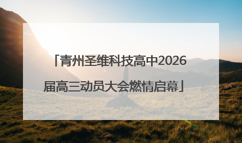 青州圣维科技高中2026届高三动员大会燃情启幕