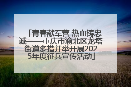 青春献军营 热血铸忠诚——重庆市渝北区龙塔街道多措并举开展2025年度征兵宣传活动