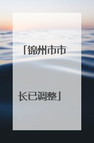 锦州市市长已调整