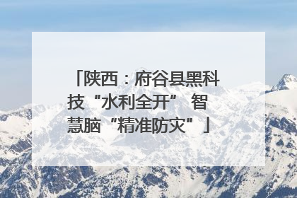 陕西：府谷县黑科技“水利全开” 智慧脑“精准防灾”