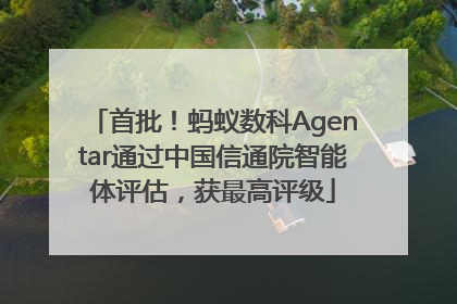 首批！蚂蚁数科Agentar通过中国信通院智能体评估，获最高评级
