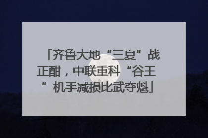 齐鲁大地“三夏”战正酣，中联重科“谷王”机手减损比武夺魁