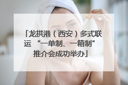 龙拱港（西安）多式联运 “一单制、一箱制” 推介会成功举办