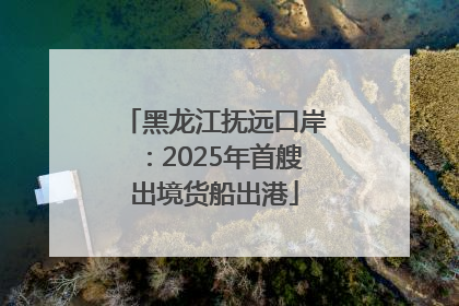 黑龙江抚远口岸：2025年首艘出境货船出港