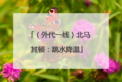 （外代一线）北马其顿：跳水降温