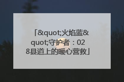 "火焰蓝"守护者：028县道上的暖心营救