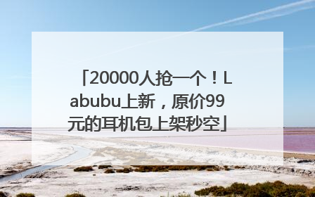 20000人抢一个！Labubu上新，原价99元的耳机包上架秒空