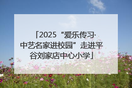 2025“爱乐传习·中艺名家进校园”走进平谷刘家店中心小学