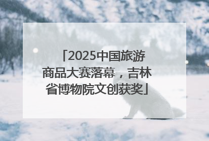 2025中国旅游商品大赛落幕，吉林省博物院文创获奖